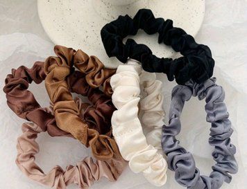 Набір шовковистих гумок для волосся AC015 фото