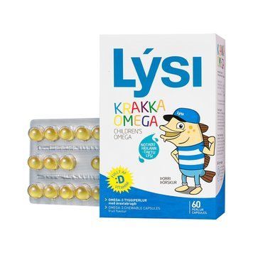 Омега-3 для дітей Lysi з вітаміном D3 жувальні капсули з фруктовим смаком  VI028 фото